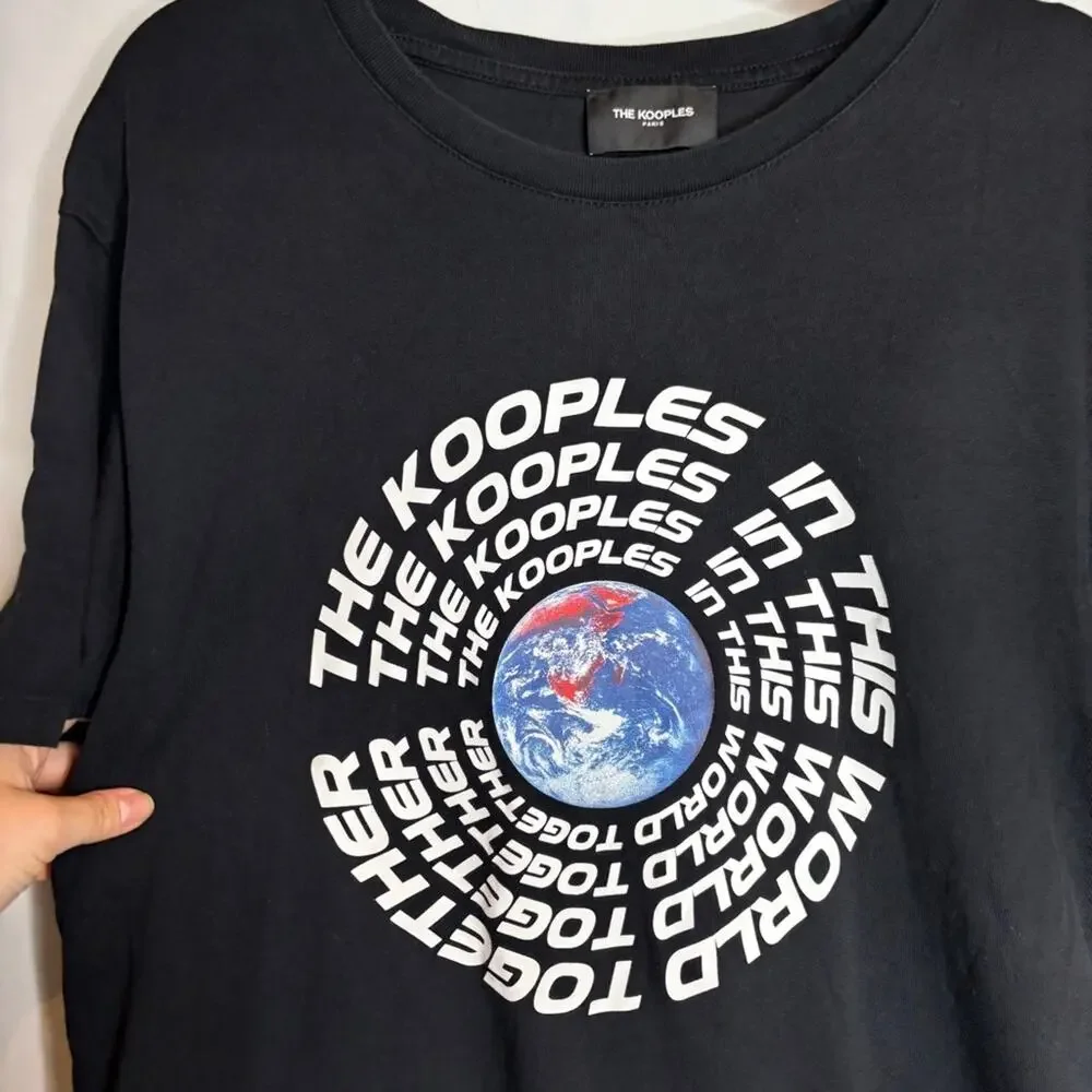 The Kooples Earth Logo Tee